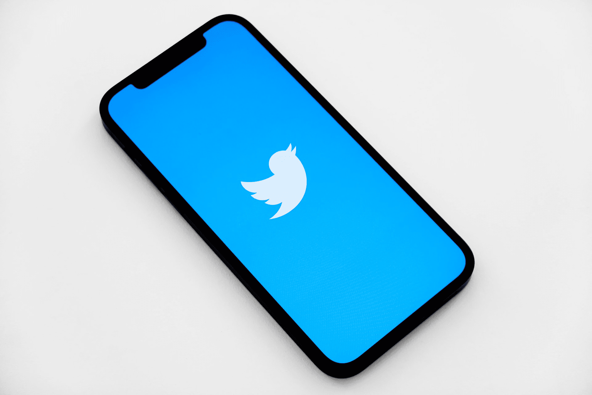 phone showing Twitter login page